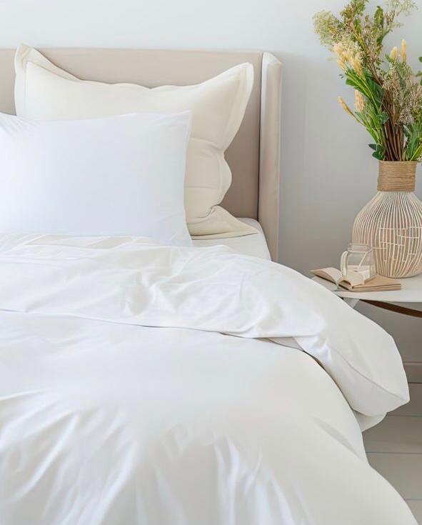 200 Thread Count 100% Cotton Percale Duvet Cover Set (king XLXD) - Image 6