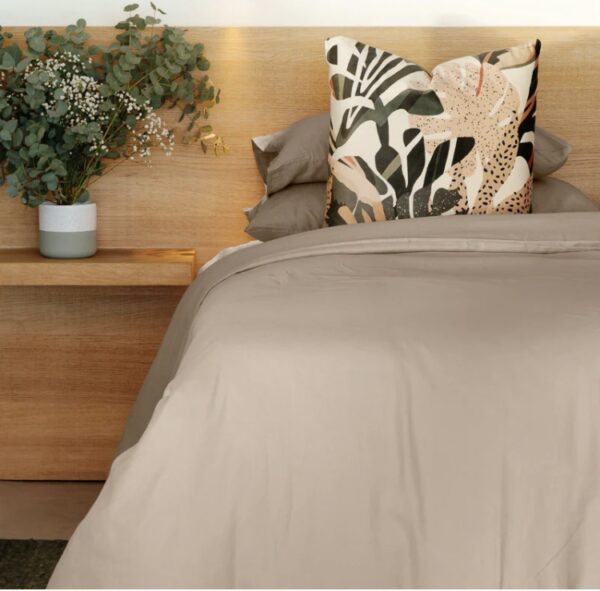 200 Thread Count 100% Cotton Percale Duvet Cover Set (queen) - Image 6
