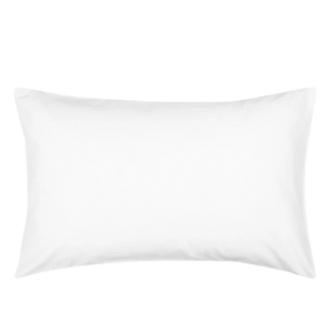 200 Thread Count 100% Cotton Percale Pillowcase (white)-pair
