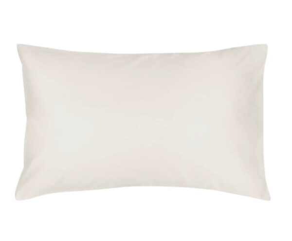 200 Thread Count 100% Cotton Percale Pillowcase (white)-pair - Image 6