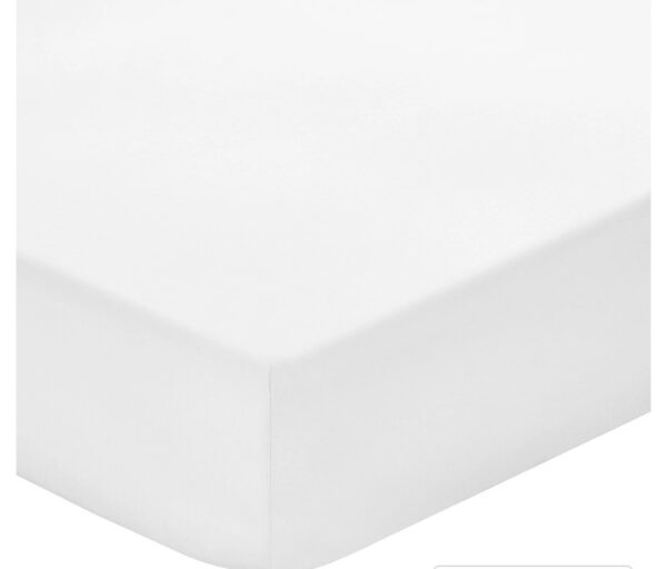 200 Thread Count 100% Cotton Percale fitted sheet (queen XLXD) - Image 3